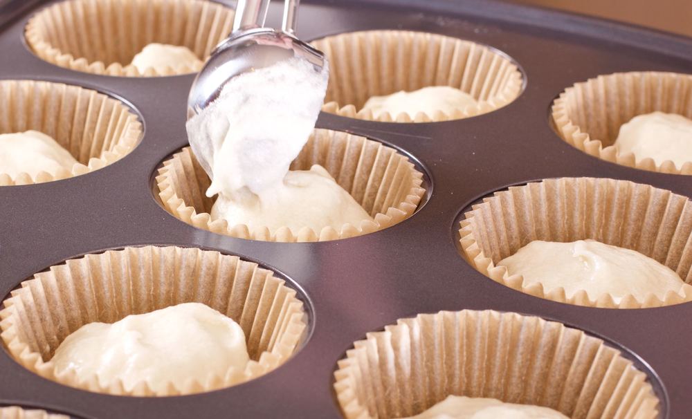Image result for scooping cupcake batter